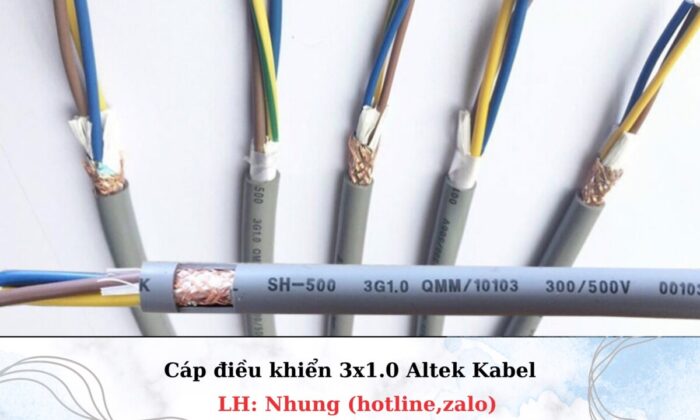 Cáp điều khiển 3×1.0mm Altek Kabel nhập khẩu chính hãng, giá rẻ, uy tín