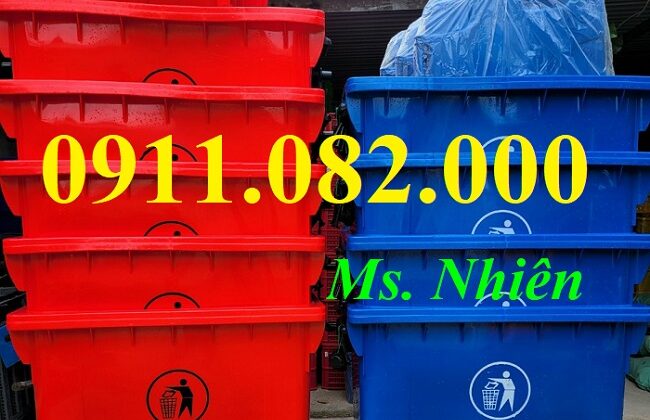 Thùng rác y tế 120l 240l màu vàng giá rẻ- thùng rác phân loại 3 ngăn giá sỉ- lh 0911082000