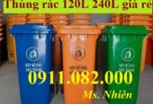 Cuối năm hạ giá thùng rác nhựa giá sỉ- thùng rác 120l 240l 660l- lh 0911082000