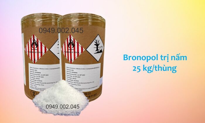 Bronopol nguyên liệu 99% – Diệt khuẩn, xử lý nấm ao nuôi