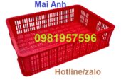 Sọt nhựa sóng hở, sóng nhựa hở, rổ nhựa công nghiệp, sọt nhựa cao 15